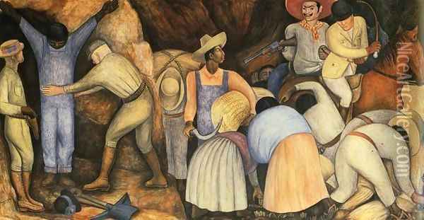 The Exploiters 1926 Oil Painting - Diego Rivera