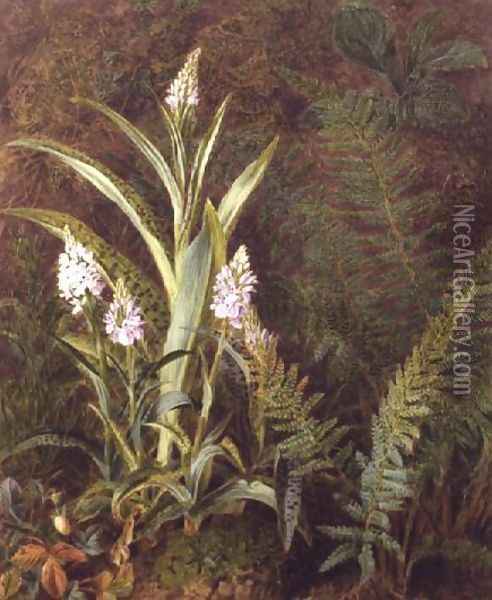 Wild Orchids Oil Painting - Marian Emma Chase