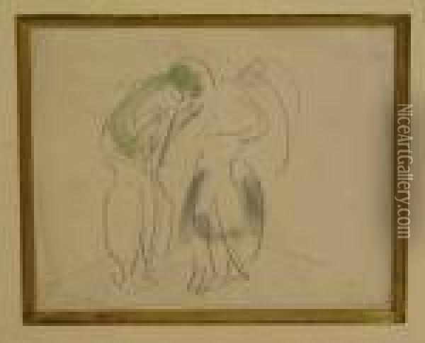 Orientalischer Tanz Oil Painting - Ernst Ludwig Kirchner