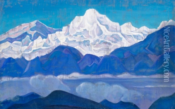 Motiv Fran Himalaya Oil Painting - Nikolai Konstantinovich Roerich