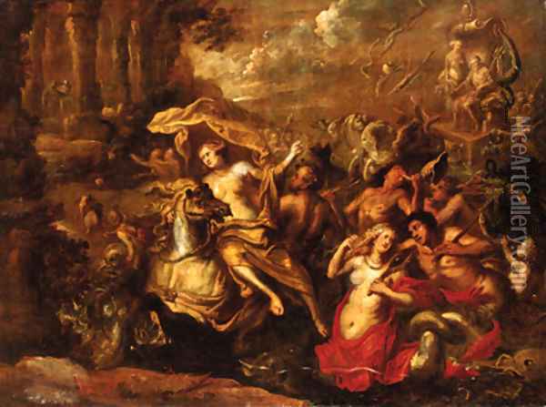 The Wedding of Neptune and Amphitrite Oil Painting - Cornelius I Schut
