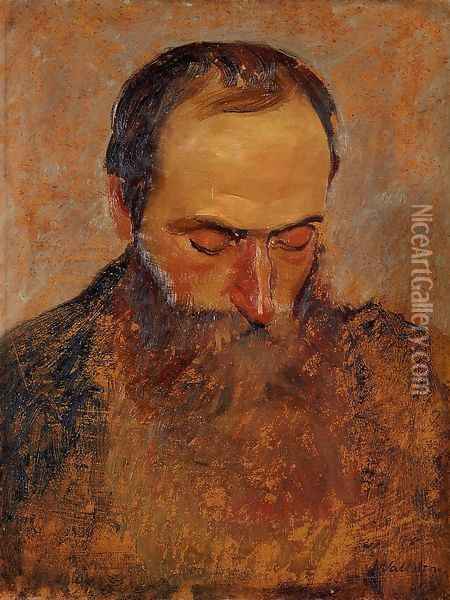 Portrait of Edouard Vuilard Oil Painting - Felix Edouard Vallotton