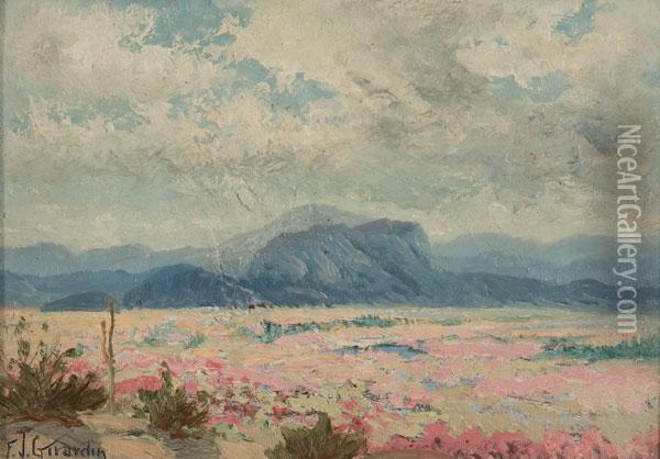 Desert Landscape Oil Painting - Frank J. Girardin