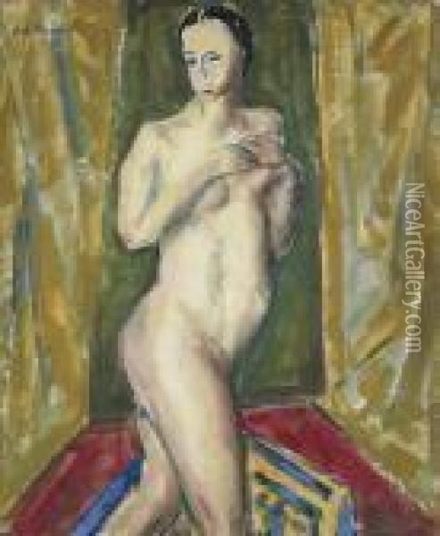 Standing Nude Oil Painting - Alfred Henry Maurer