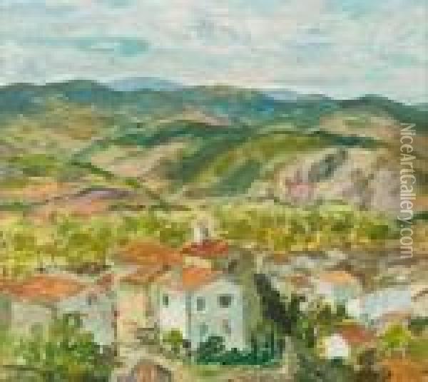 Village Oil Painting - Bonny Rupert