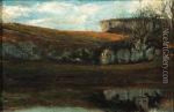 Paysage En Montagne Oil Painting - Gustave Courbet
