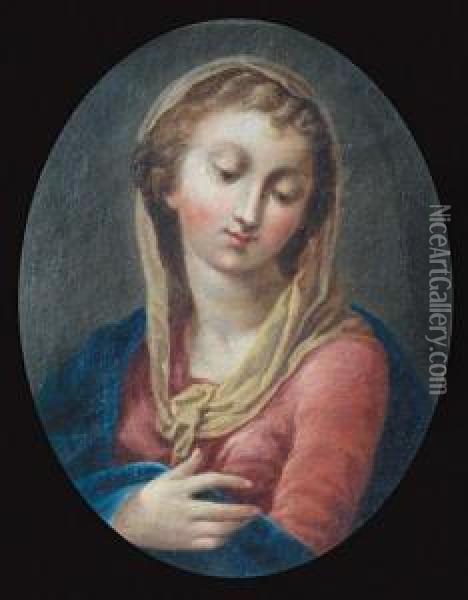 Madonna Orante Oil Painting - Domenico Mondo