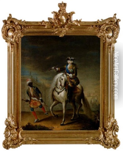 Kejsarinnan Elisabet Av Ryssland Till Hast Oil Painting - Georg Khristopher Groot