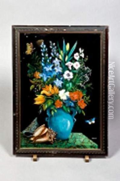Bouquet De Fleurs Oil Painting - E. Dupre