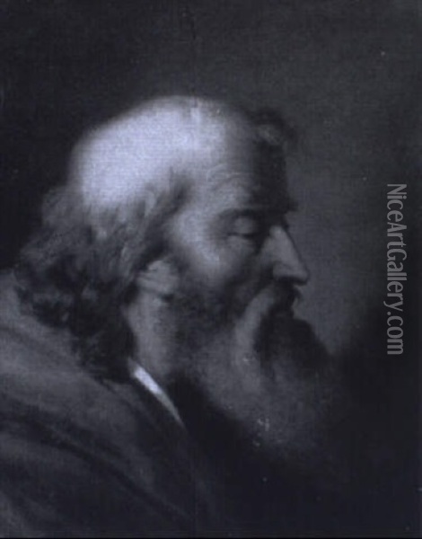 Portrat Eines B,rtigen Mannes Oil Painting - Friedrich von Amerling