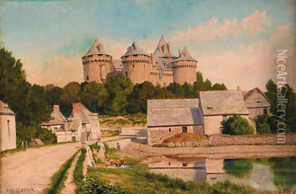 Chateau Briand, Combourg, Brittany Oil Painting - John Mulcaster Carrick