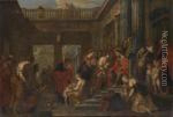 Laissez Venir A Moi Les Petits Enfants Oil Painting - Peter Paul Rubens