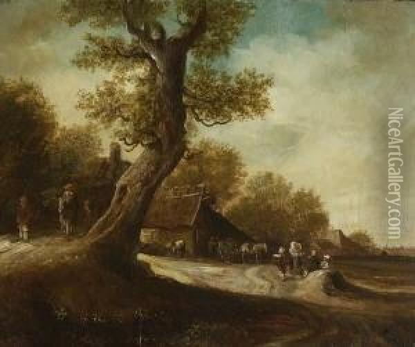 Dorflandschaft Oil Painting - Pieter de Neyn