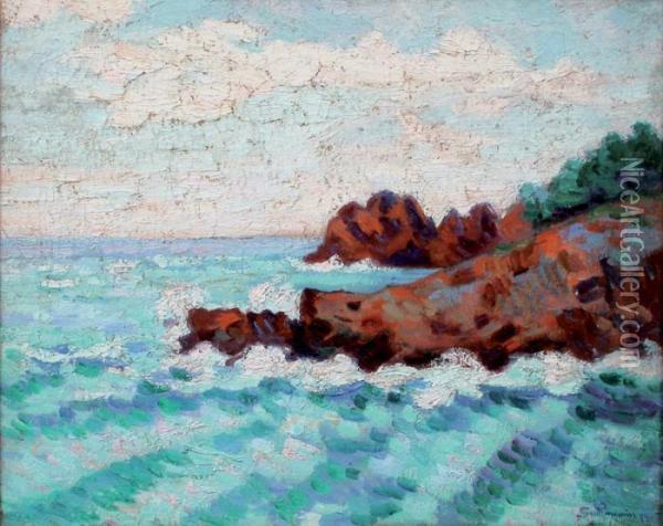 L'esterel (le Trayas-agay ) Oil Painting - Armand Guillaumin