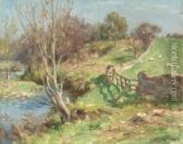 Spring, Kirkcudbright Oil Painting - William Stewart MacGeorge