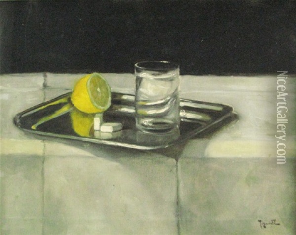 Lemonade Oil Painting - Constantin Jiquidi