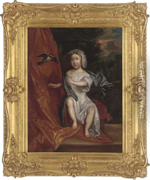 Portrait Of Young Boy Oil Painting - Sir Peter Lely