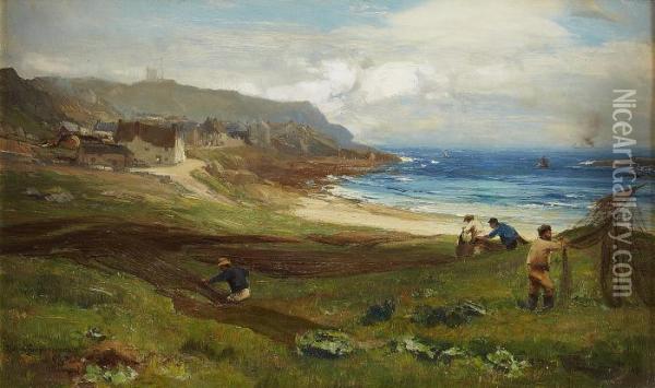 Sennen Cove, Cornwall Oil Painting - David Farquharson
