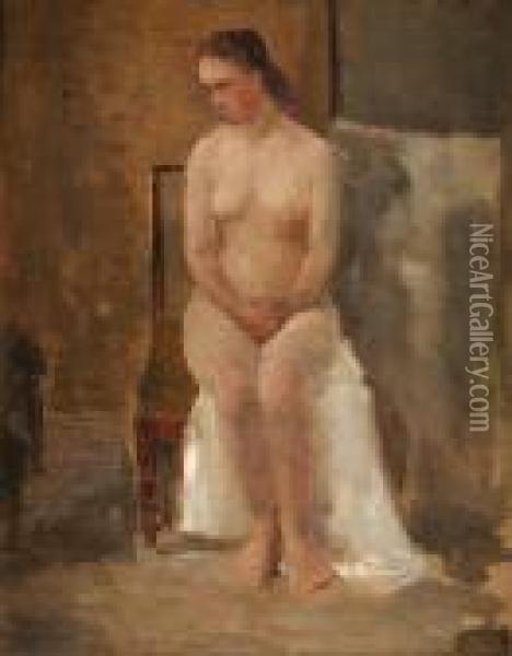Nu Dans L'atelier Oil Painting - Jean-Baptiste-Camille Corot