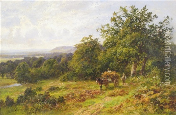 Near Dorking, Surrey Oil Painting - Walter Wallor Caffyn