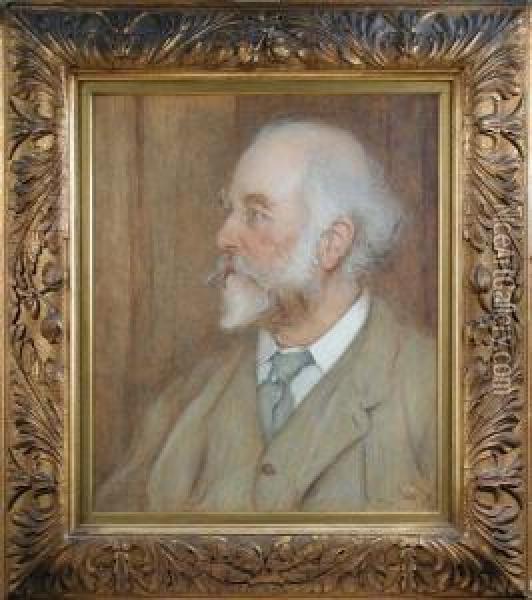 Portrait Of A Gentleman Oil Painting - G. Herbert Vickery