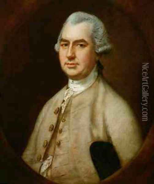 Portrait of Charles Bourchier Oil Painting - Thomas Gainsborough