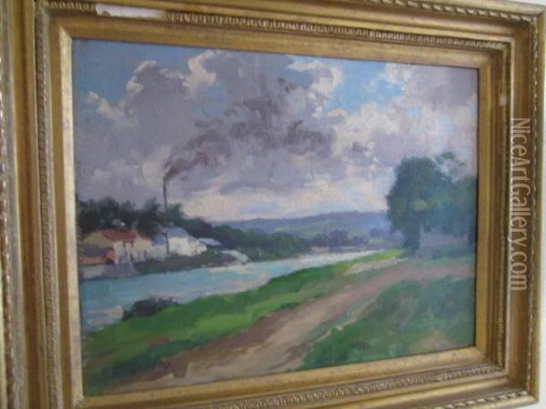 Romeny-aisne Oil Painting - Jules Ernest Renoux