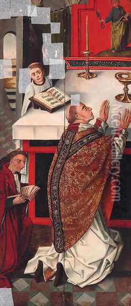 The Mass of Saint Gregory Oil Painting - Rogier van der Weyden