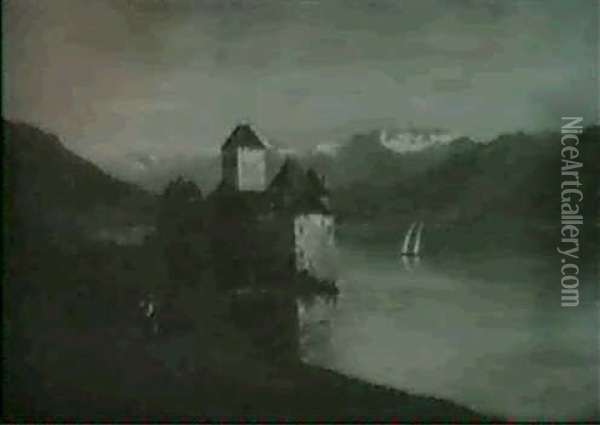 Castle At Chillan Oil Painting - Frank Henry Shapleigh