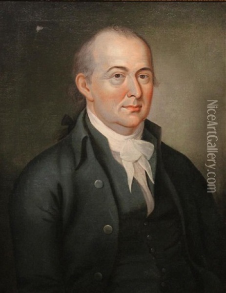 Portrait Of Throckmorton Oil Painting - Charles Peale Polk