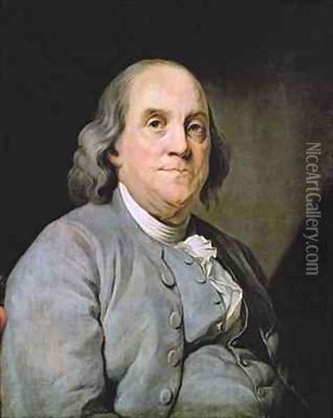 Portrait of Benjamin Franklin 2 Oil Painting - Joseph Siffrein Duplessis