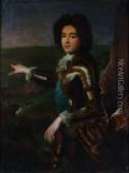 Portrait Du Duc Du Maine Oil Painting - Francois de Troy