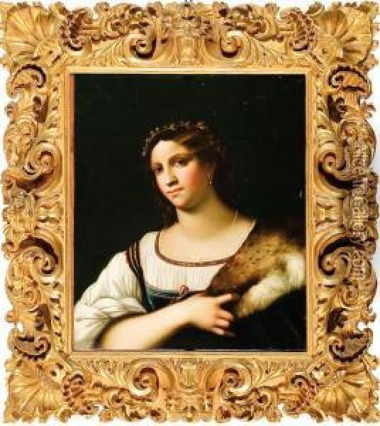 Gia Ritenuto Di Raffaello Oggi Agli Uffizi ; Ritratto Di Donna Oil Painting - Sebastiano Del Piombo