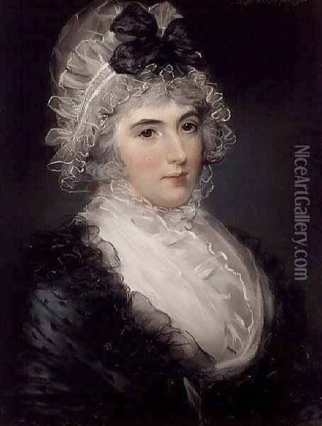 Portrait of Janet Grizel Cuming, 1794 Oil Painting - John Russell