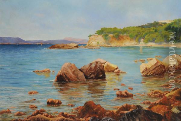 Costa Ligure Oil Painting - Silvio Allason