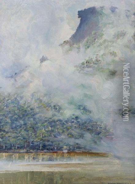 Fog On The Mountain Oil Painting - Frank French