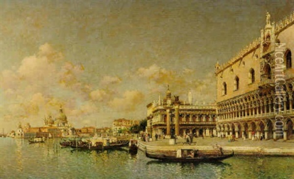 St. Mark's Square, Venice Oil Painting - Federico del Campo