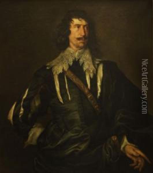 El Grabador Paul De Pont (?) Oil Painting - Jacobus Van Dyck