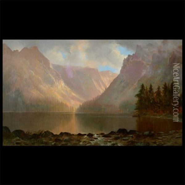 Yosemite Oil Painting - Edwin Deakin