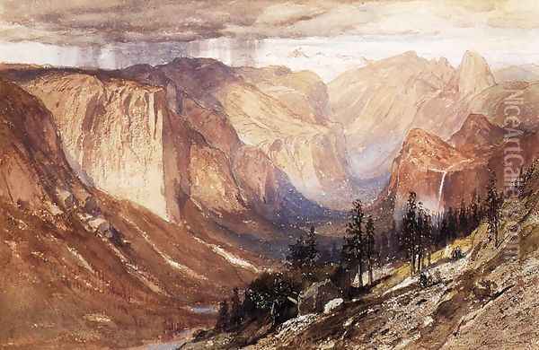 Yosemite Valley, California Oil Painting - Samuel Colman