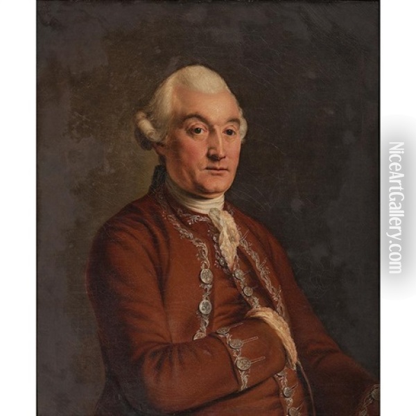 Portrait Of John Chambers Oil Painting - John Francis Rigaud