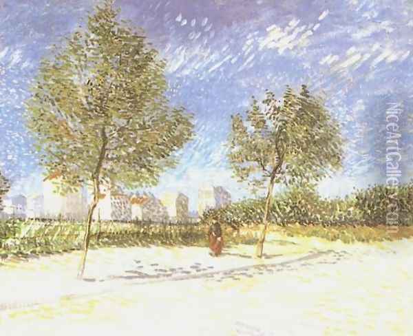 On The Outskirts Of Paris Oil Painting - Vincent Van Gogh