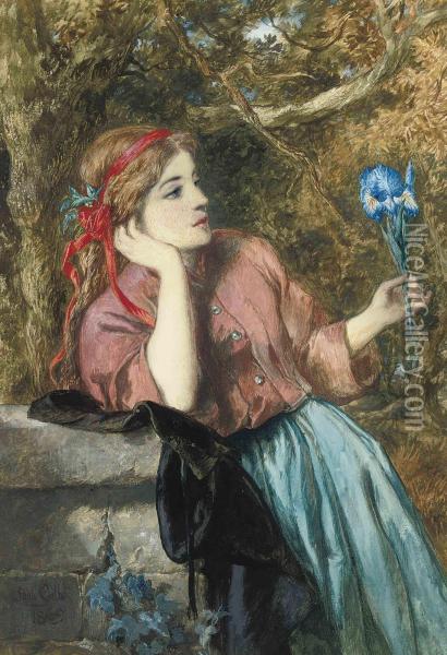 The Iris Oil Painting - Sir John Gilbert