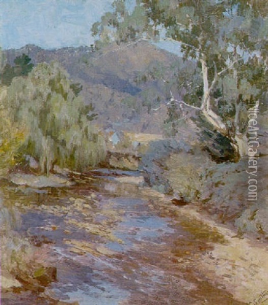 The Yarra River Near Warrandyte Oil Painting - Clara Southern