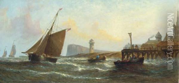 Morning Off Harwich Oil Painting - William Calcott Knell
