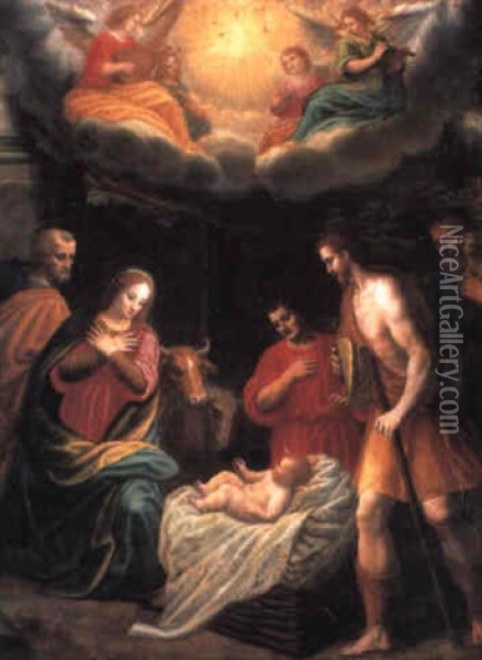 The Adoration Of The Shepherds Oil Painting - Giovanni (Il Cosci) Balducci