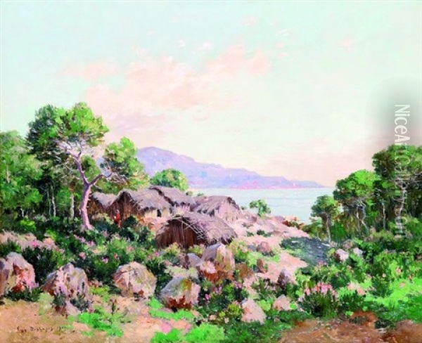 Vue De Tipasa Oil Painting - Eugene Deshayes