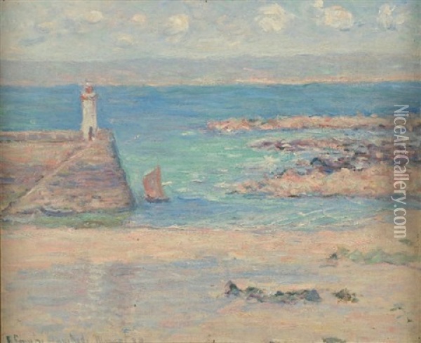 Belle-ile En Mer Oil Painting - Blanche Hoschede-Monet