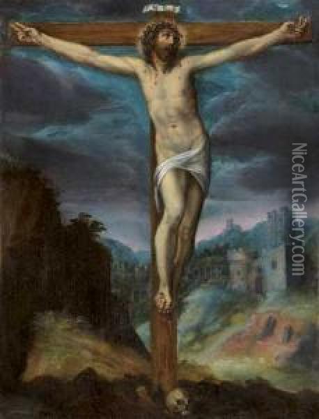 La Crucifixion Oil Painting - Francesco Vanni