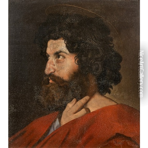 Saint Matthieu Oil Painting - Jean-Auguste-Dominique Ingres